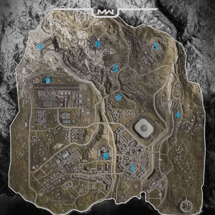 All locations of the phones in Warzone for Bunker 11