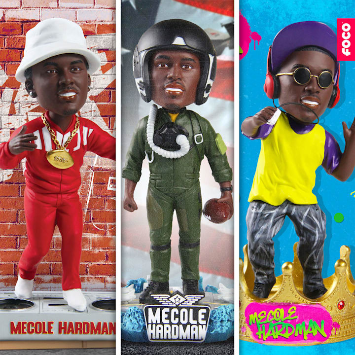 FOCO's Mecole Hardman Pre-Game Outfits Bobbleheads