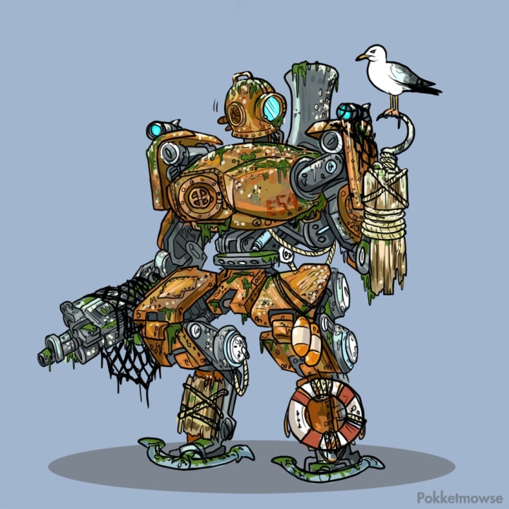 This underwater bastion skin was made by PokketMowse. 