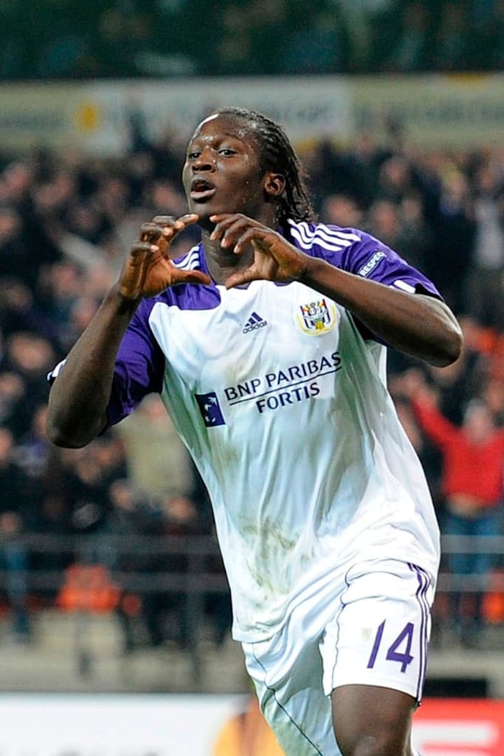 Anderlecht's forward Romelu Lukaku celeb