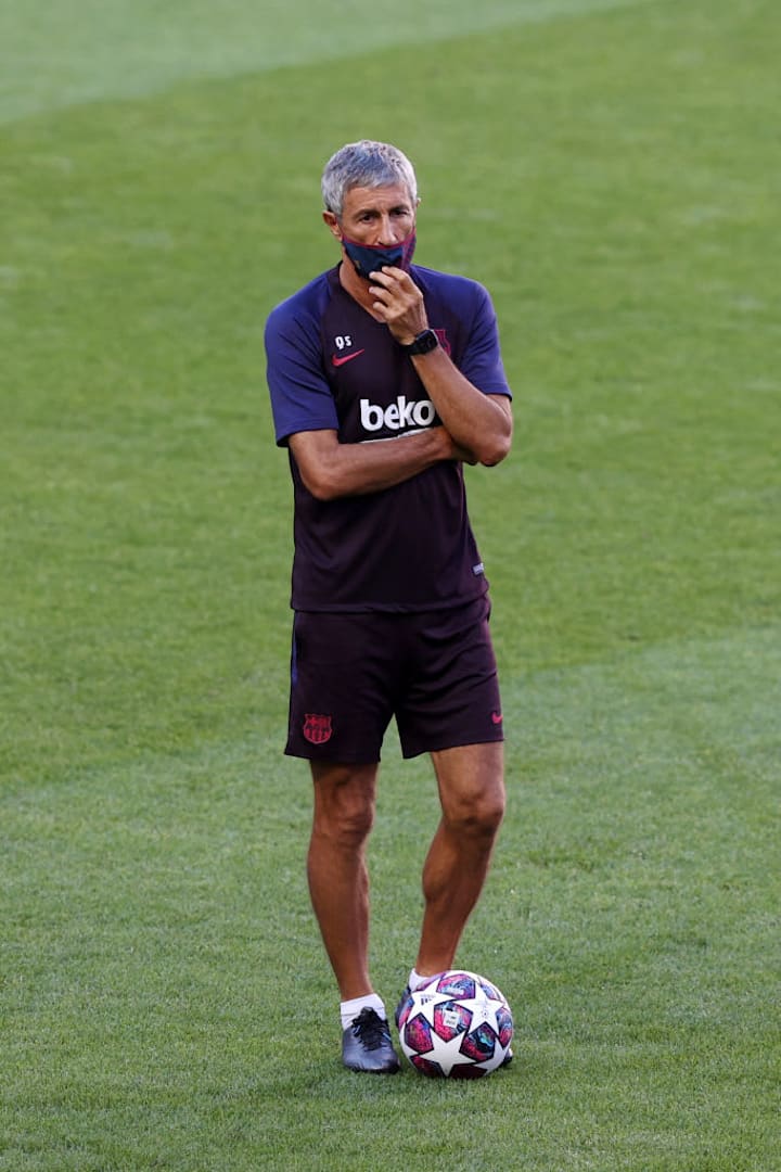 Quique Setien was sacked after Barcelona's Champions League humiliation