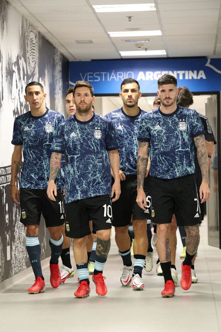 ngel Di Maria, Lionel Messi, Leandro Paredes, Rodrigo De Paul