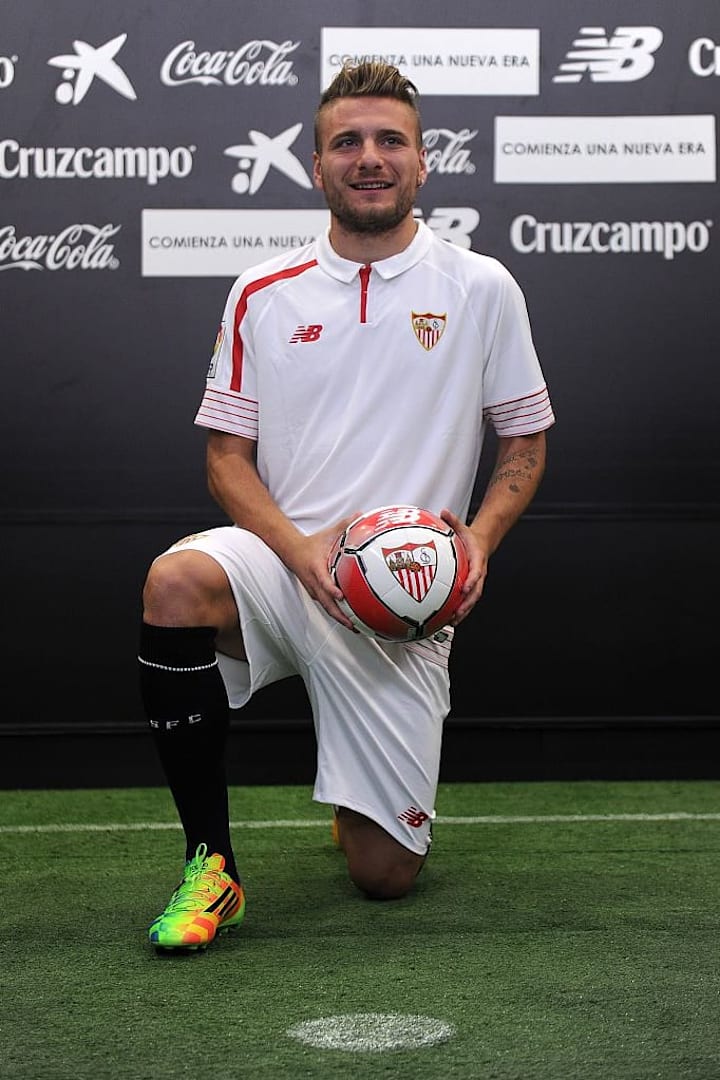 Ciro Immobile durante l'esperienza al Siviglia