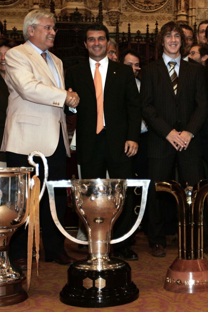 FC Barcelona President Joan Laporta (2nd