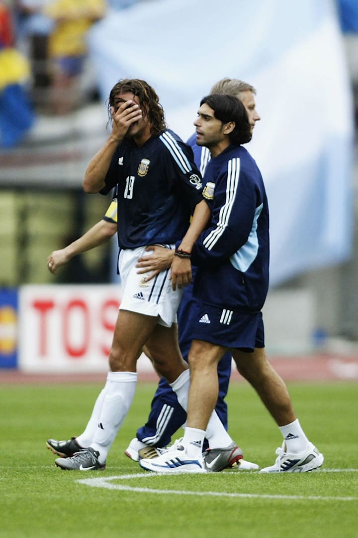 Hernan Crespo of Argentina  