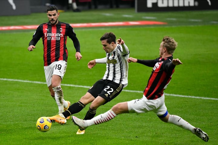 Il gol di Chiesa, Milan-Juve