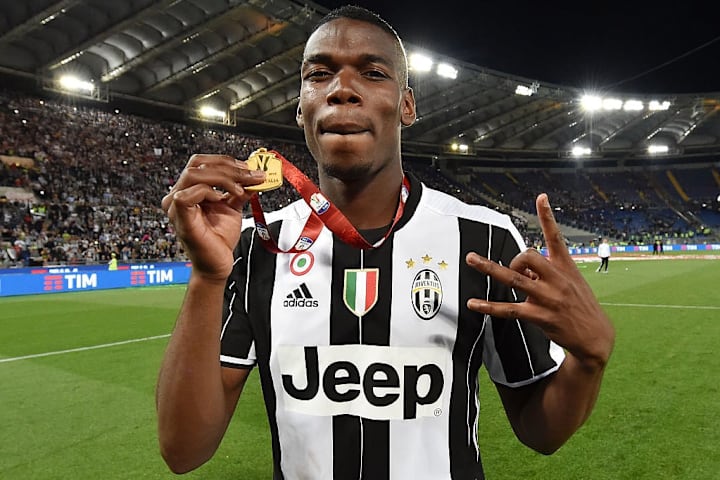 Pogba festeggia la vittoria della Coppa Italia