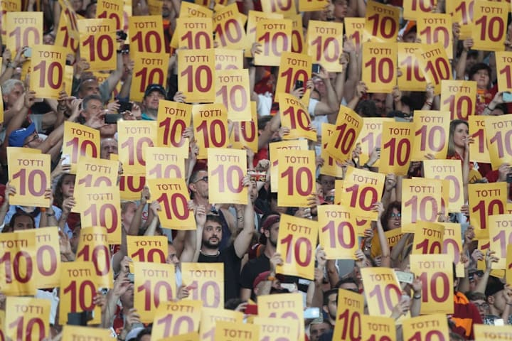 L'addio di Totti