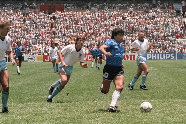 Argentinian forward Diego Armando Marado