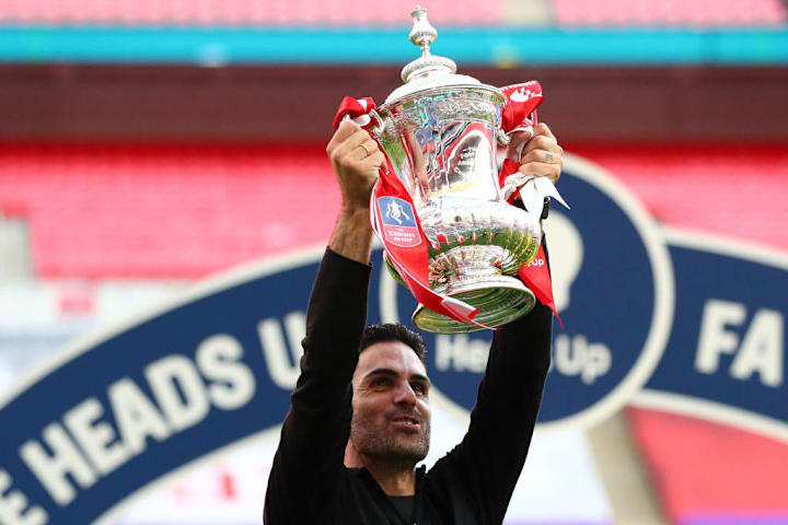 Arteta has already claimed his first trophy as a manager