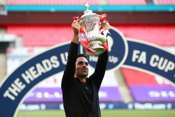 Mikel Arteta delivered instant success for Arsenal, winning the FA Cup.