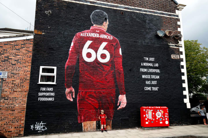 Artwork dedicated to Liverpool's local hero