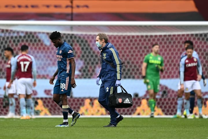 Update on Thomas Partey injury after loss at Aston Villa