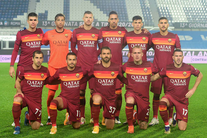 La foto di squadra della Roma