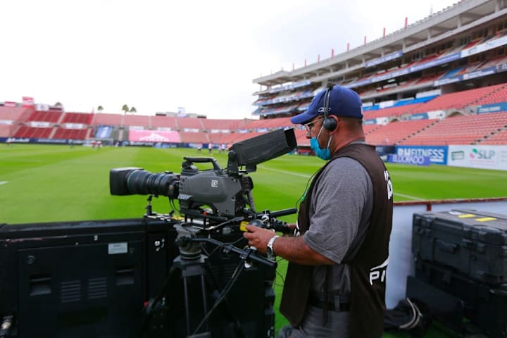 Estadio Alfonso Lastras previo a un partido entre Atlético San Luis y Necaxa.