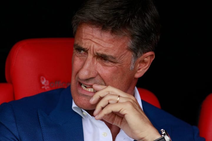 Míchel en un partido entre San Luis y Pumas UNAM.