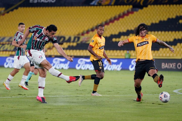Fred Fluminense Eliminação Libertadores Barcelona