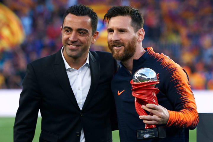 Lionel Messi, Xavi Hernandez Lionel Messi, Xavi Hernandez