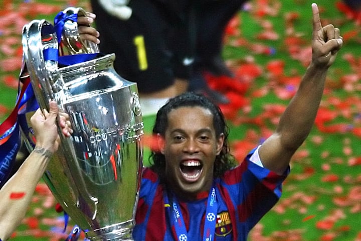 Barcelona's Brazilian forward Ronaldinho