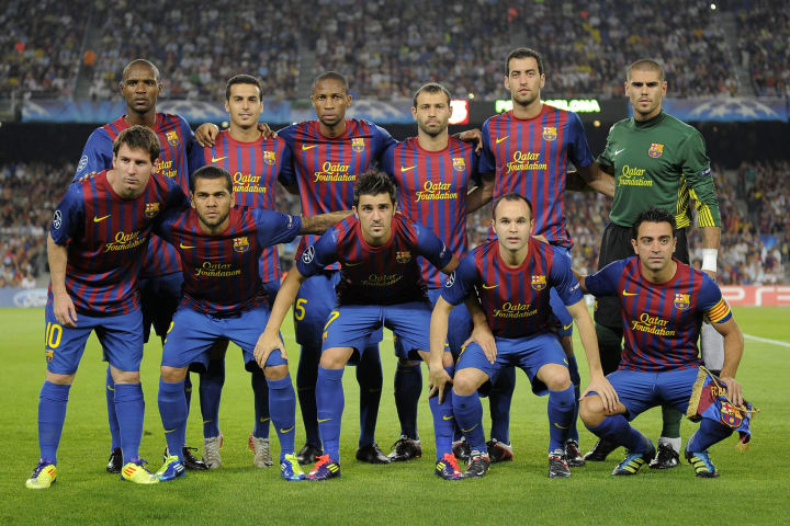 Barcelona were held by AC Milan in September 2011