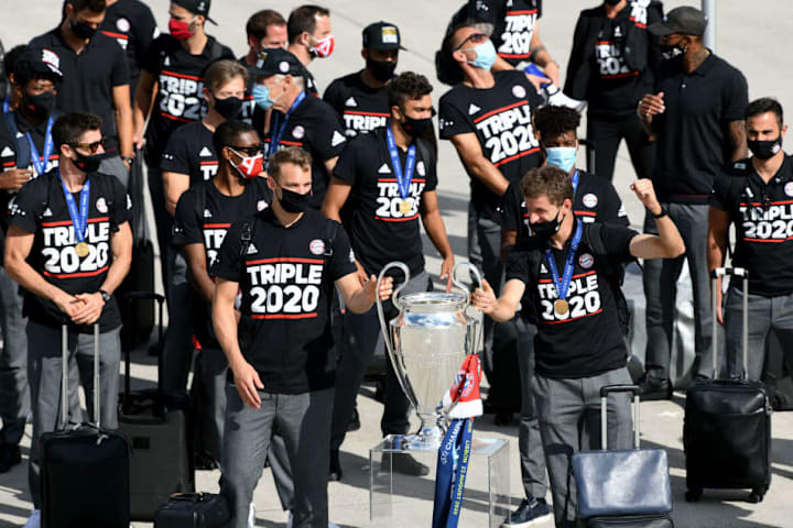 Bavarian Prime Minister Welcomes UEFA Champions League Winner FC Bayern Muenchen