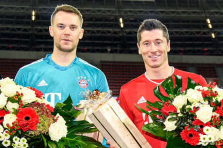 Fernando Carro, Manuel Neuer, Robert Lewandowski, Rudi Voeller