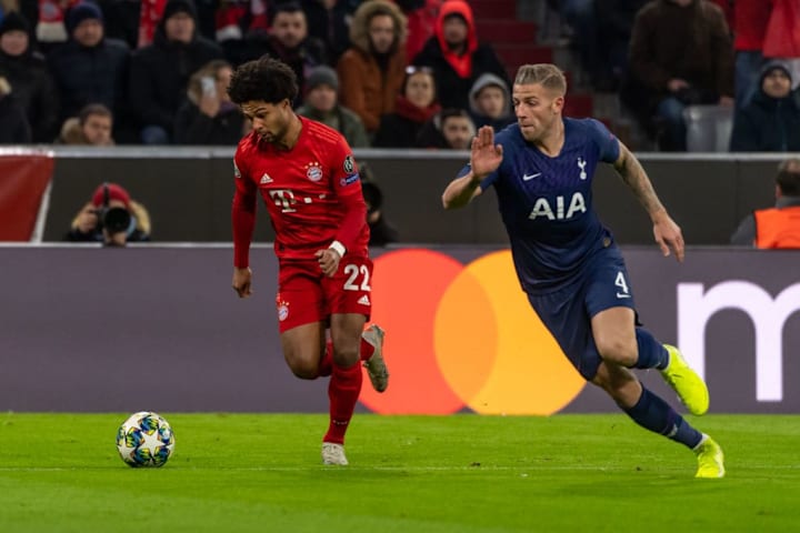 Gnabry in azione con la maglia del Bayern Monaco