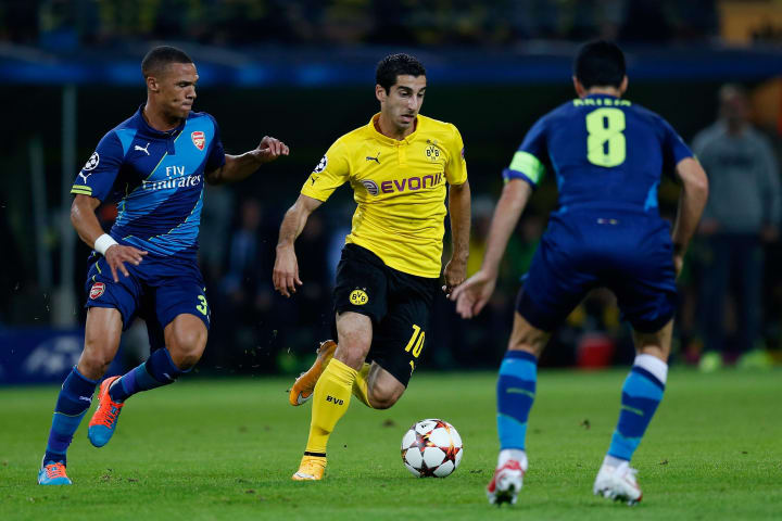 Henrikh Mkhitaryan, Kieran Gibbs, Mikel Arteta