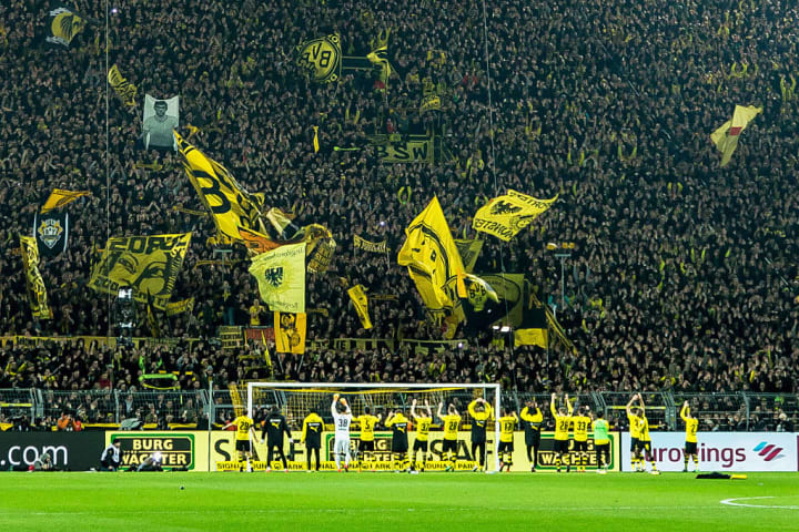 Dortmund's famous Yellow Wall