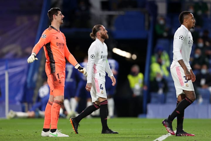 Thibaut Courtois, Sergio Ramos, Eder Militao