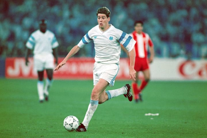 Chris Waddle in full flight for Marseille in 1991