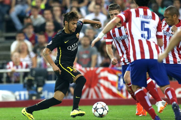 Club Atletico de Madrid v Barcelona - UEFA Champions League Quarter Final