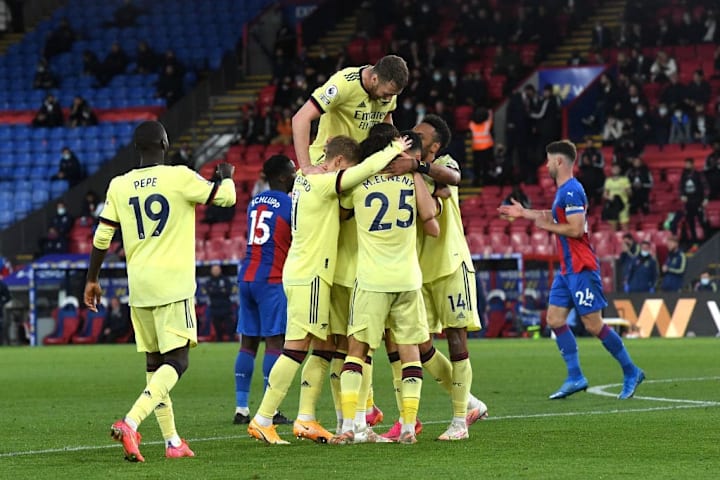 Gabriel Martinelli, Mohamed Elneny, Martin Odegaard, Calum Chambers, Pierre Emerick Aubameyang