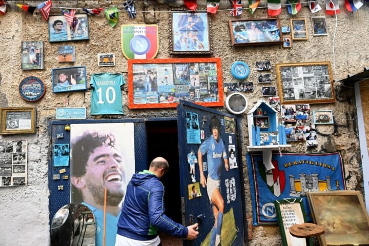 DOUNIAMAG-FBL-ITA-ARG-MUSEUM-MARADONA