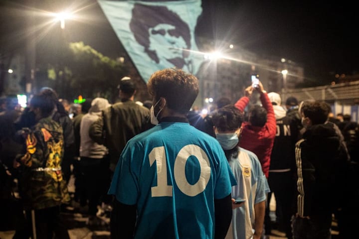 Diego Armando Maradona Death Mourning In Naples