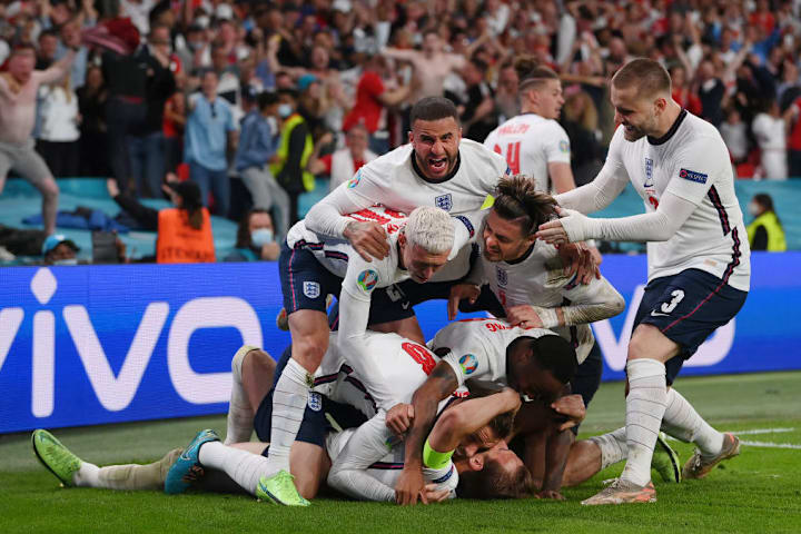 Harry Kane, Jordan Henderson, Phil Foden, Kyle Walker, Jack Grealish, Raheem Sterling, Luke Shaw