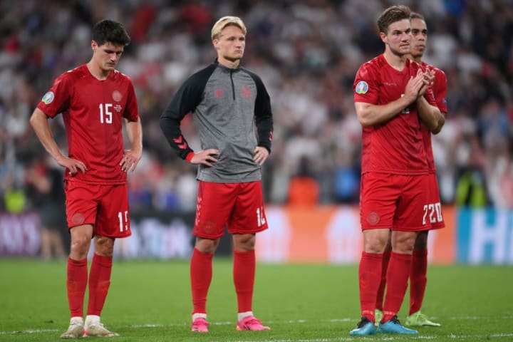 Christian Norgaard, Kasper Dolberg, Joachim Andersen, Yussuf Poulsen