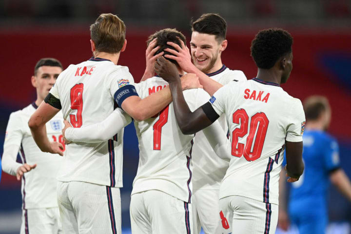 Mason Mount, Harry Kane, Declan Rice, Bukayo Saka