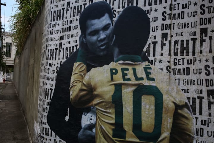 Exhibit and Urban Art Celebrate Pelé's 80th Birthday Amidst the Coronavirus (COVID - 19) Pandemic