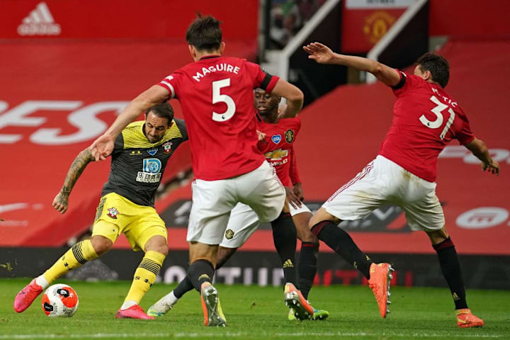 United struggled against an impressive Southampton side