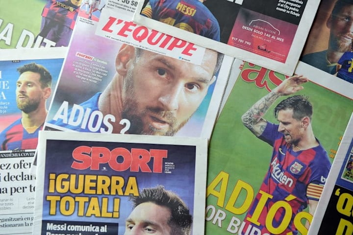 La salida de Messi copa las portadas de todo el mundo