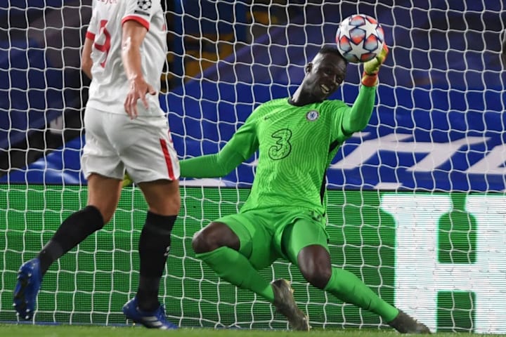 Mendy pulled off a remarkable point-blank save against Sevilla in the Champions League