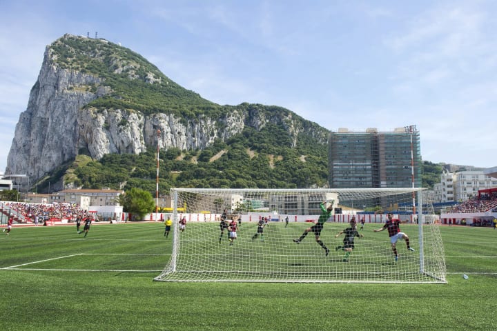 The Victoria Stadium in Gibraltar