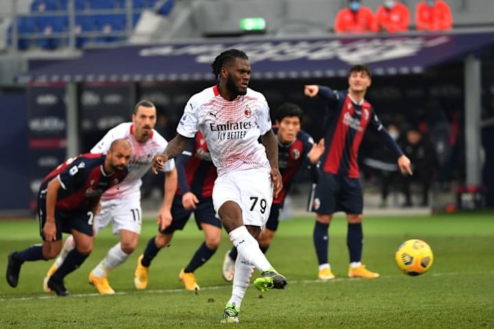 Il gol del 2-0 di Kessie