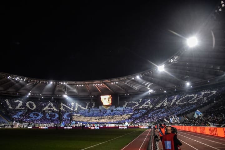 Aniversário de 120 anos da Lazio. E o Olímpico lotado! Aniversário de 120 anos da Lazio. E o Olímpico lotado!