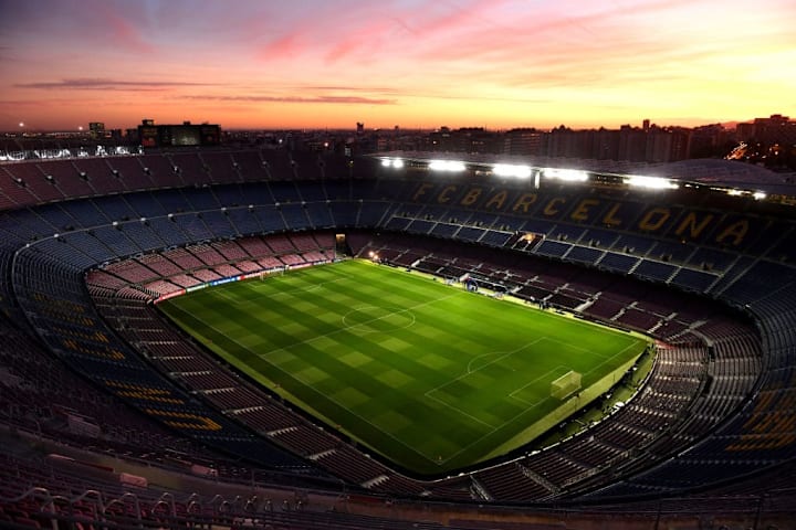 Vista aerea del Camp Nou