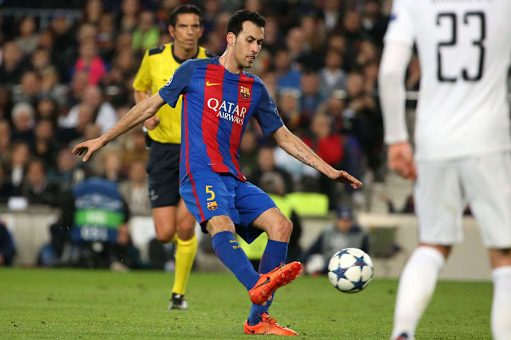 Sergio Busquets, Barcelona, PSG, Champions League