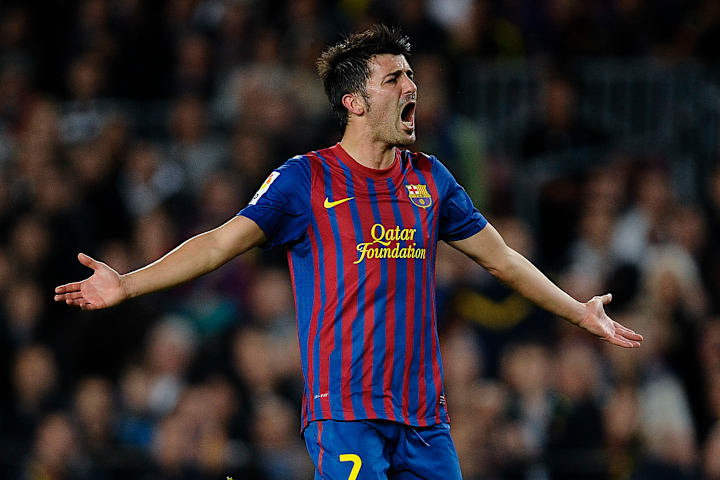 David Villa jugó tres temporadas en el Barcelona
