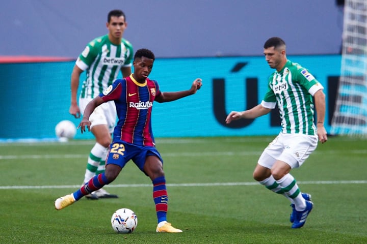 Penyerang FC Barcelona, Ansu Fati - La Liga Santander