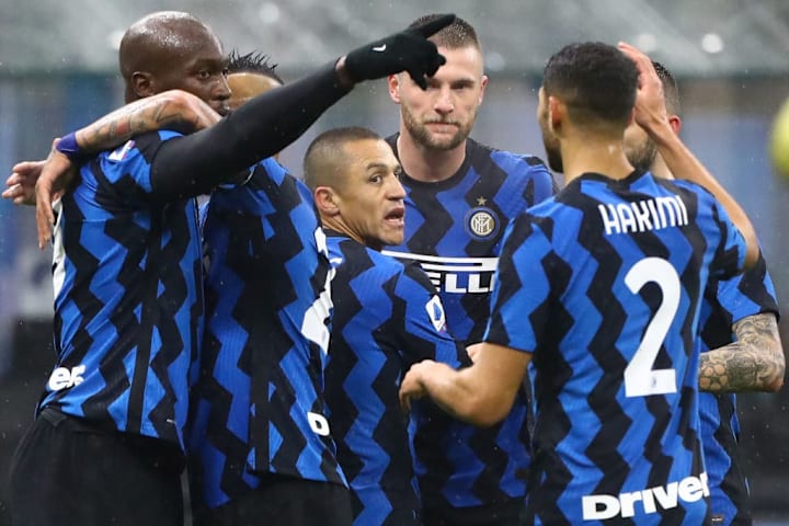 L'esultanza dell'Inter